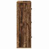 vidaXL Boekenkast 60x24x76,5 cm bewerkt hout oud houtkleurig
