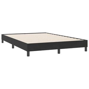 vidaXL Bedframe zonder matras 140x220 cm fluweel zwart