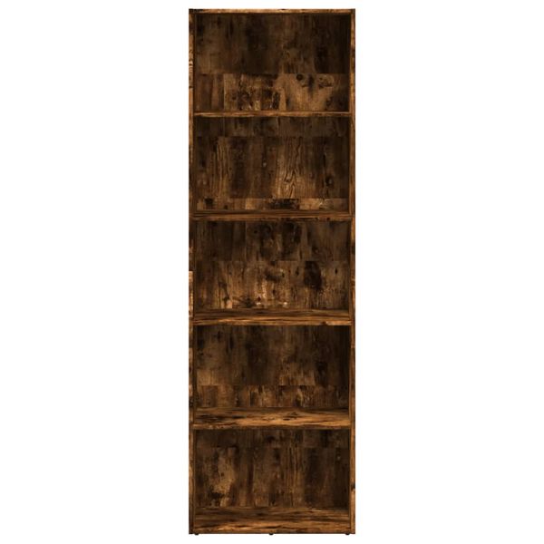vidaXL Boekenkast 60x30x189 cm bewerkt hout gerookt eikenkleurig