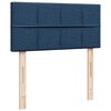 vidaXL Ottoman bed met matras 90x190cm stof blauw
