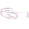 vidaXL Bedframe zonder matras hout sonoma eikenkleurig 100x200 cm
