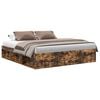 vidaXL Bedframe gerookt eikenkleurig 180x200 cm Super King Size