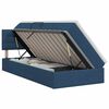 vidaXL Opbergbed met matras met hoofdeinde Blauw 100 x 200 cm fluweel
