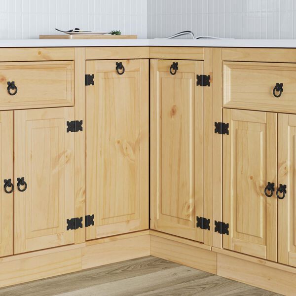 vidaXL Kast SKI HoningBruin 60 x 32 x 40 cm Massief grenenhout