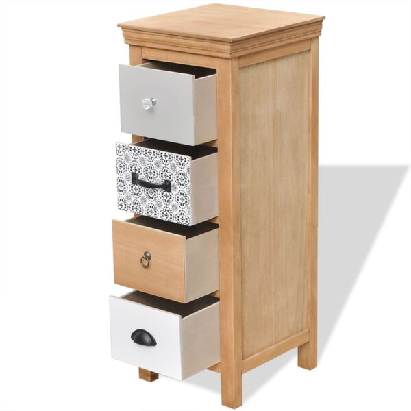 vidaXL Ladekast 35x35x90 cm massief hout