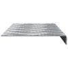 vidaXL Trap Tread Rechthoekig 10 pcs Zilver 60 x 18 cm Aluminium