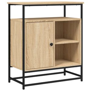vidaXL Dressoir Sonoma Eiken 69x35x80 cm Bewerkt Hout