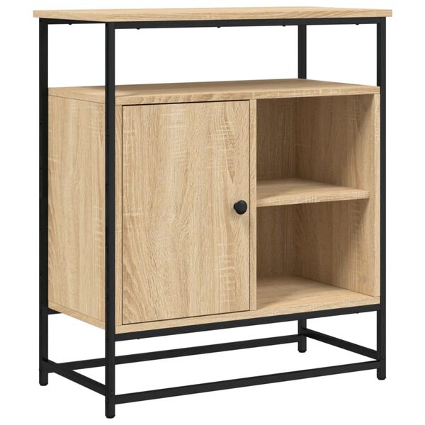 vidaXL Dressoir Sonoma Eiken 69x35x80 cm Bewerkt Hout