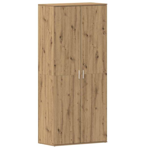 vidaXL Schoenenkast Artisan Eiken 80 x 39 x 178 cm Bewerkt hout