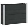 vidaXL Verhoogde plantenbak Zwart 100 x 30 x 72 cm alu.