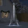 vidaXL LED-kerstboom 525 LEDs koud wit 302 cm