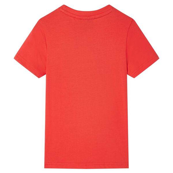 Kindershirt met korte mouwen 140 rood