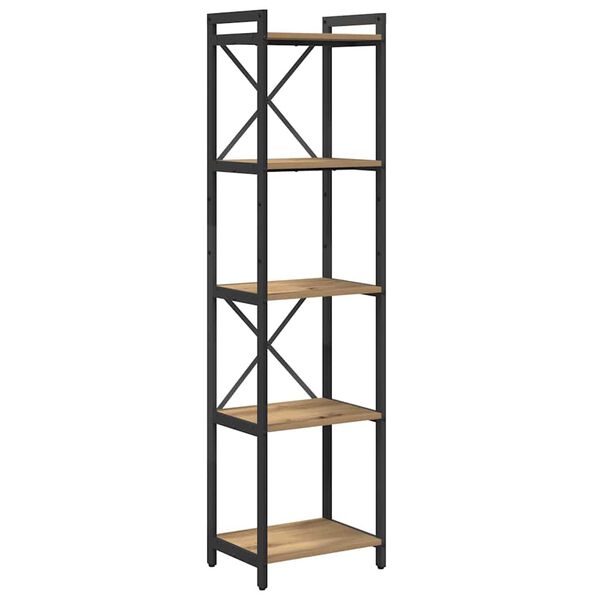 vidaXL Boekenkast Artisan Eiken 40 x 30 x 155 cm Bewerkt hout