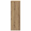 vidaXL Plantenstandaard 33x33x100 cm bewerkt hout artisanaal eiken