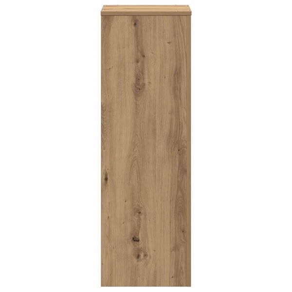 vidaXL Plantenstandaard 33x33x100 cm bewerkt hout artisanaal eiken