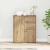 vidaXL Dressoir met lade Artisan Eiken 60 x 31 x 70 cm Bewerkt hout