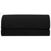 vidaXL Voetensteun Kussen Effen Zwart