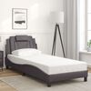 vidaXL Bedframe "Viana" met LED zonder matras grijs 80x200 cm