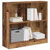vidaXL Boekenkast 80x24x76 cm bewerkt hout oud houtkleurig