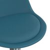 vidaXL Eetkamerstoelen 2 st draaibaar kunstleer turquoise