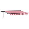 vidaXL Handmatige Luifelhouder met LED's 2,5 x 2 m