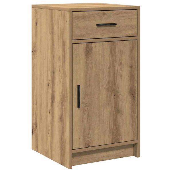 vidaXL Dressoir met lade Artisan Eiken 40 x 40,5 x 75 cm Bewerkt hout