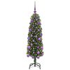 vidaXL Kunstkerstboom Groen 120 cm PVC en Staal en Kunststof