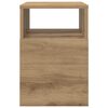 vidaXL Bijzettafel 2 pcs Artisan Eiken 30,5 x 30 x 45 cm Bewerkt hout