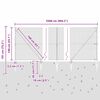 vidaXL Afrasteringspaal Grijs 25 x 1,4 m (19 x 19 mm gaas)