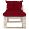 vidaXL 8-delige Loungeset met kussens pallet grenenhout