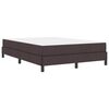 vidaXL Boxspringbed met matras Donkerbruin 140 x 190 cm Stof