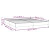 vidaXL Boxspring bed stof cr&egrave;mekleurig 180x200 cm