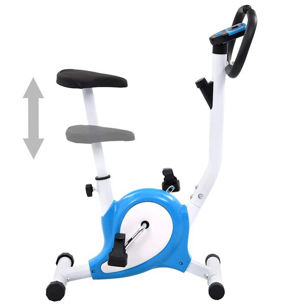 vidaXL Hometrainer met bandweerstand blauw