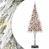 vidaXL Kerstboom met 300 LED met standaard Wit 210 cm PE en staal