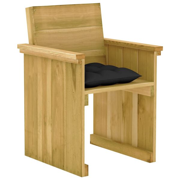 vidaXL 5-delige Tuinset met kussens geïmpregneerd grenenhout