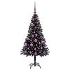 vidaXL Kerstboom met 150 LED met standaard Zwart 120 cm PVC