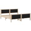 vidaXL Bedframe met hoofdeinde Zwart 180 x 200 cm Stof