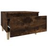 vidaXL Bijzettafels 2 st 50x46x35 cm bewerkt hout gerookt eikenkleurig