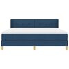 vidaXL Boxspringbed met matras Blauw 200 x 180 cm Polyester