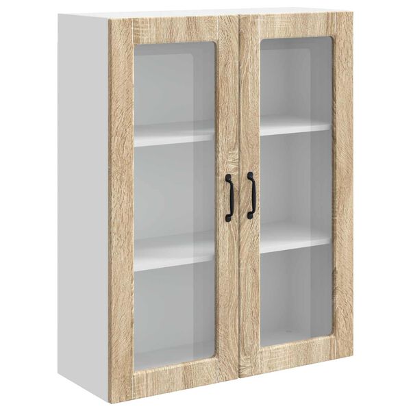 vidaXL Keukenkast Kalmar Sonoma Eiken 80 x 31 x 100 cm Bewerkt hout