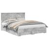vidaXL Bedframe met lade Beton Grijs 160 x 200 cm Bewerkt hout