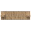vidaXL Hoofdbord Met Kast met lade 3 pcs Artisan Eiken Bewerkt hout