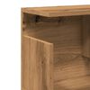 vidaXL Wandkast 80x20x30 cm bewerkt hout artinsanaal eikenkleurig