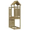 vidaXL Speeltoren Bruin 53 x 110,5 x 214 cm Massief ge&iuml;mpregneerd hout