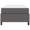 vidaXL Bedframe met matras Grijs 80 x 200 cm Stof