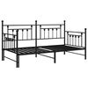 vidaXL Bedframe voor een daybed Zwart 100 x 200 cm Staal