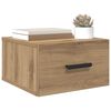 vidaXL Nachtkastje 2 pcs Artisan Eiken 35 x 35 x 20 cm Bewerkt hout