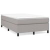 vidaXL Boxspring bed 120x200 cm stof lichtgrijs