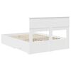 vidaXL Bedframe met hoofdeinde met lade Wit 160 x 200 cm Bewerkt hout