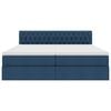 vidaXL Opslag bed met matras met opslag Blauw 180 x 200 cm Nep Leer